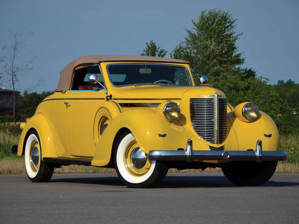 Chrysler Imperial 1937. Carrosserie, extérieur. Cabriolet, 4 génération