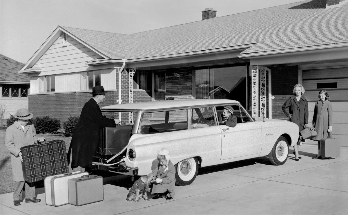 Ford Falcon 1960. Carrosserie, extérieur. Break 3-portes, 1 génération