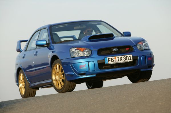 سوبارو إمبريزا WRX STi ‏2002. الهيكل، المظهر الخارجي. سيدان, 2 الجيل، تحديث 1
