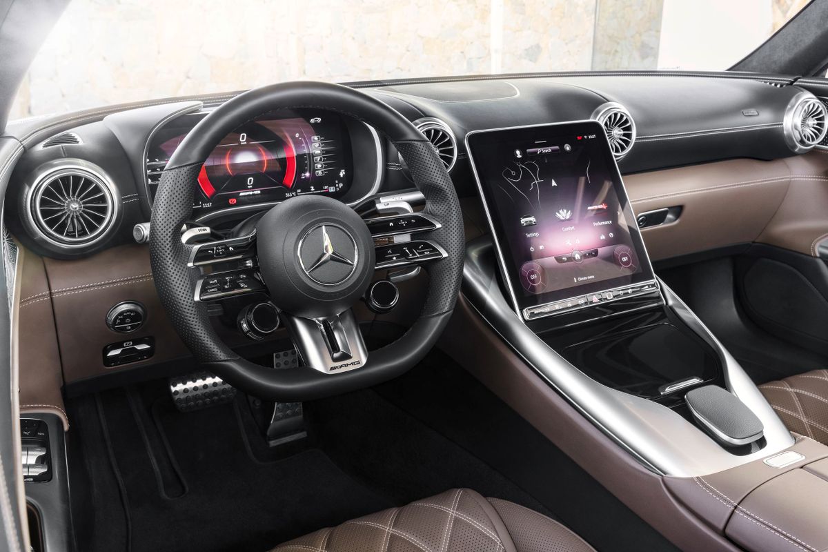 Mercedes SL-Class AMG 2021. Center console. Roadster, 4 generation