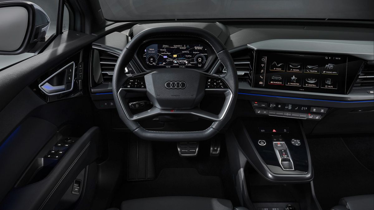 Audi Q4 Sportback e-tron 2021. Tableau de bord. VUS Coupé, 1 génération