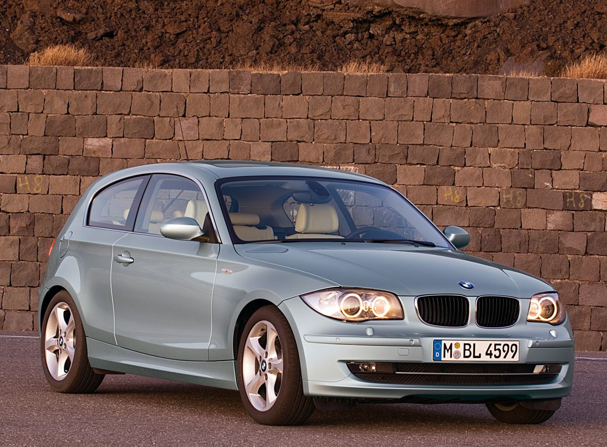 BMW 1 series 2007. Carrosserie, extérieur. Hatchback 3-portes, 1 génération, restyling