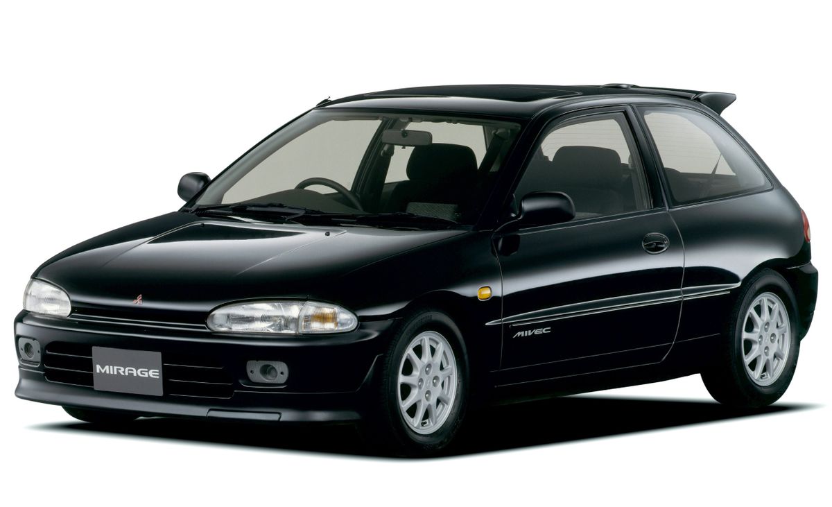 מיצובישי מיראז' ‏1991. מרכב, צורה. האצ'בק 3 דלתות, 4 דור