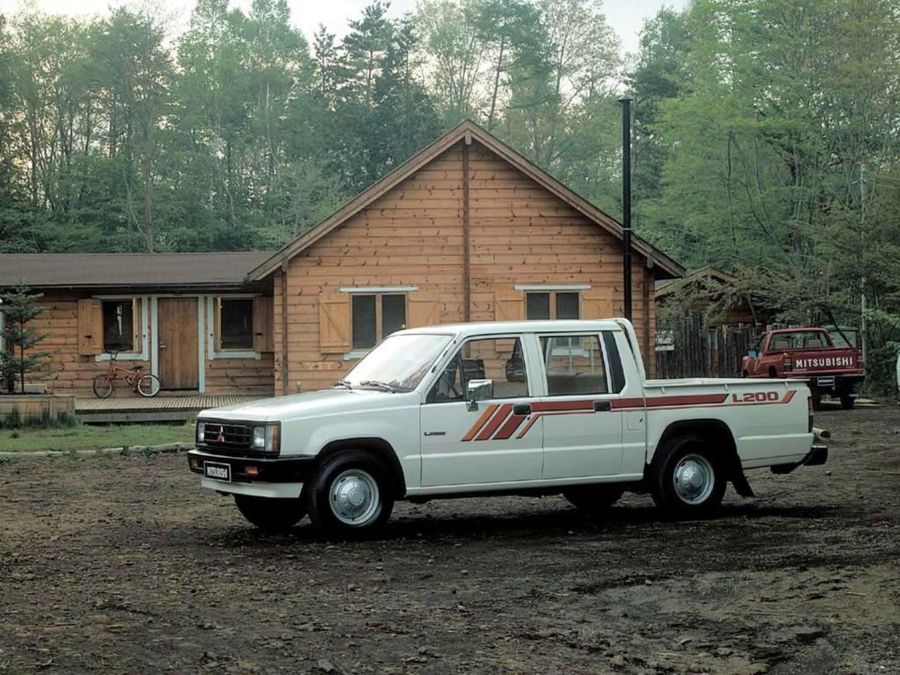 Митсубиши L200 1986. Кузов, экстерьер. Пикап Двойная кабина, 2 поколение