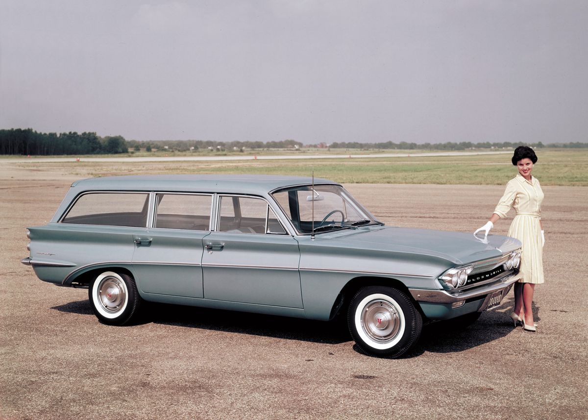 Oldsmobile F-85 1962. Carrosserie, extérieur. Break 5-portes, 1 génération, restyling 1