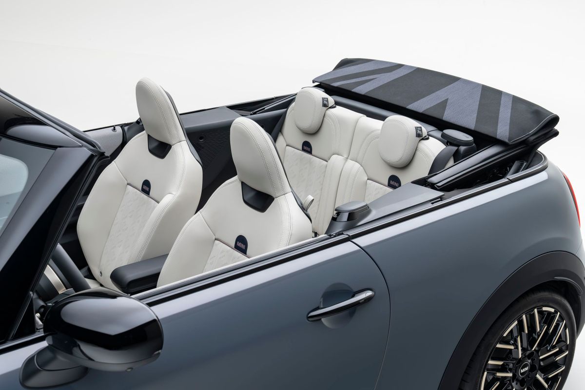 MINI Hatch 2023. Салон, интерьер. Кабриолет, 4 поколение