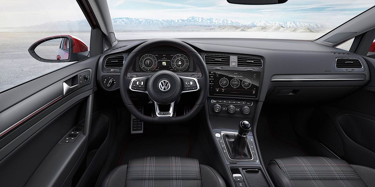 Volkswagen Golf GTI 2017. Front seats. Hatchback 3-door, 7 generation, restyling