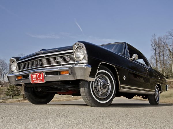 Chevrolet Nova 1965. Carrosserie, extérieur. Coupé sans montants, 2 génération