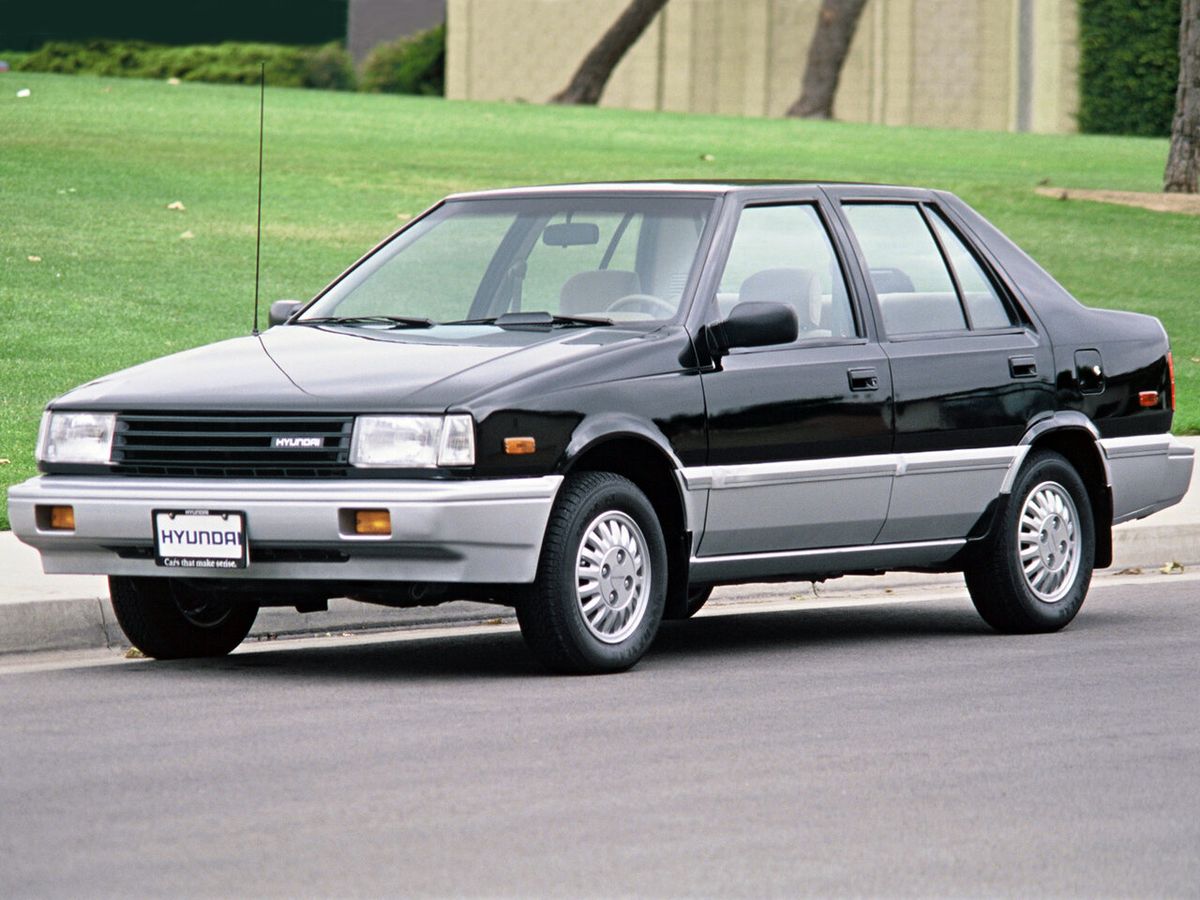 Hyundai Pony 1985. Bodywork, Exterior. Sedan, 3 generation