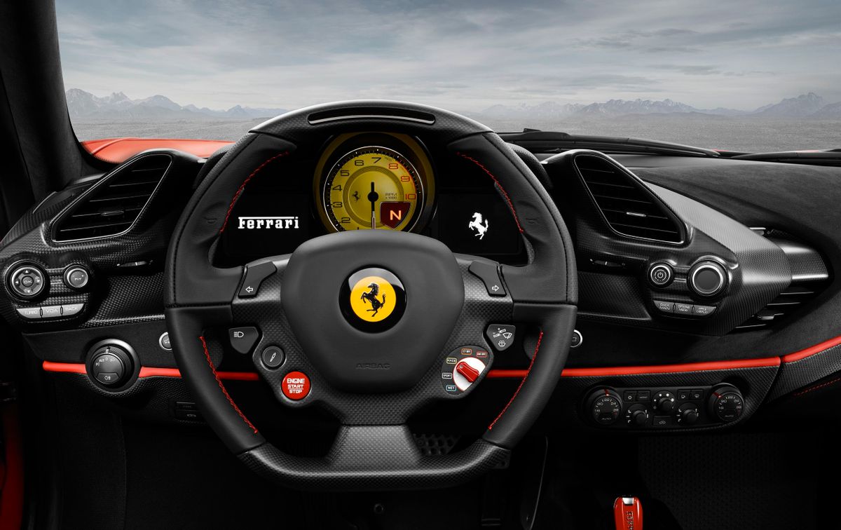 Ferrari 488 2018. Dashboard. Coupe, 2 generation