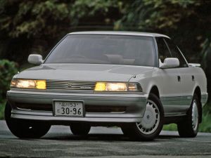 Toyota Mark II 1988. Carrosserie, extérieur. Berline sans pilier central, 6 génération