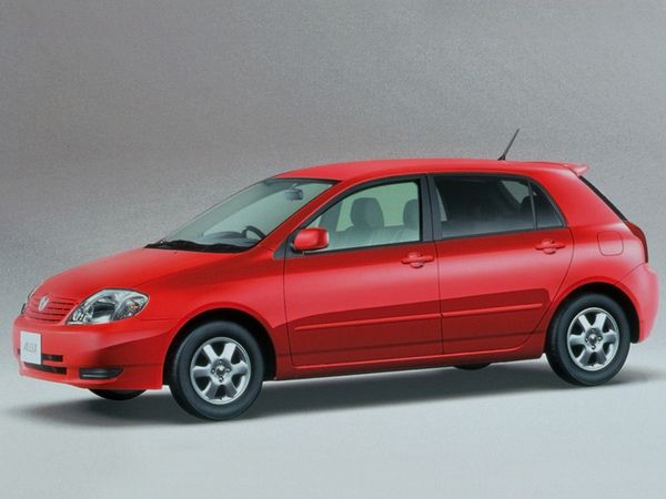 טויוטה אלכס 2001. מרכב, צורה. האצ'בק 5 דלתות, 1 דור