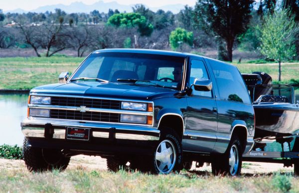 Chevrolet Blazer K5 1991. Carrosserie, extérieur. VUS 3-portes, 3 génération