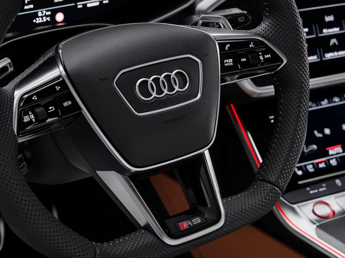 Audi RS6 2019. Steering wheel. Estate 5-door, 4 generation