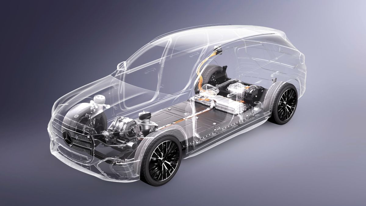 Mercedes GLC EQ 2025. Устройство автомобиля. Внедорожник 5 дв., 1 поколение