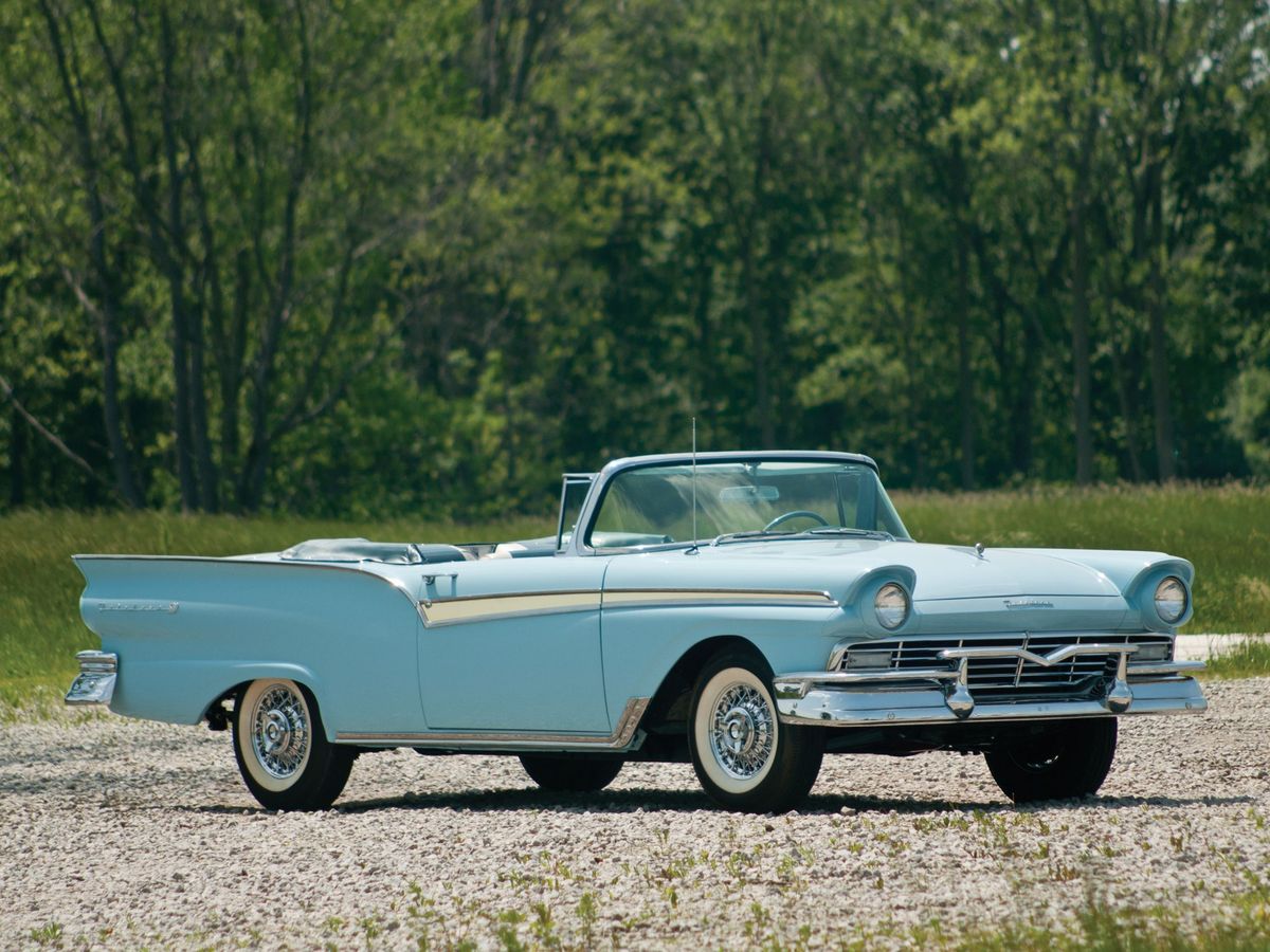 Ford Fairlane 1957. Carrosserie, extérieur. Cabriolet, 2 génération