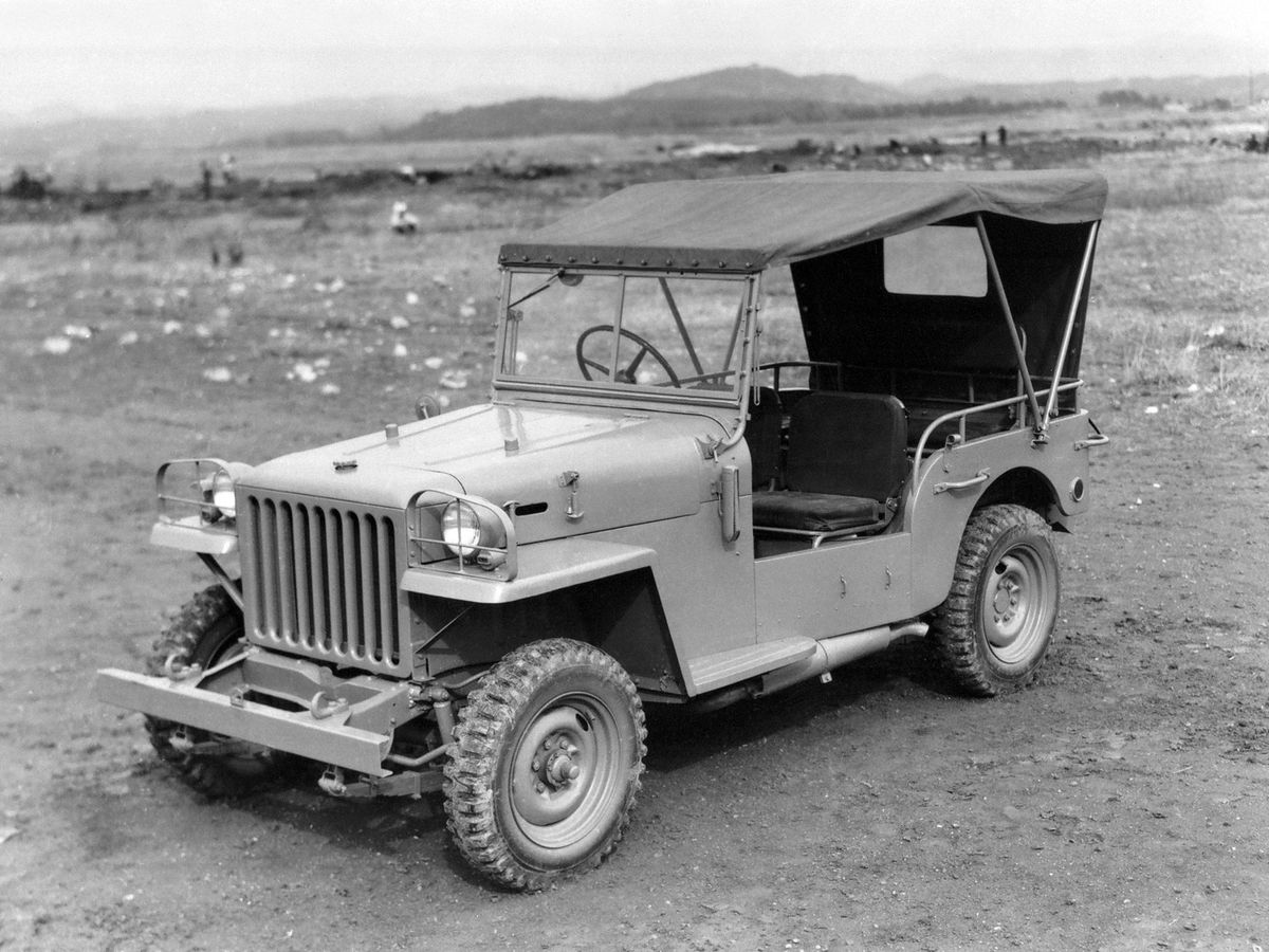 تويوتا لاند كروزر ‏1951. الهيكل، المظهر الخارجي. SUV كشف (كابريوليت), 1 الجيل