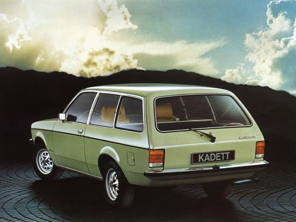 אופל קאדט 1973. מרכב, צורה. סטיישן 3 דלתות, 3 דור