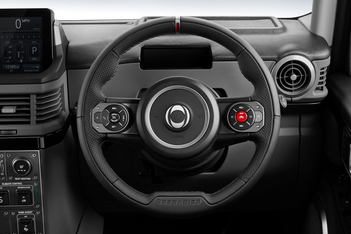 Ineos Grenadier 2022. Steering wheel. SUV 5-doors, 1 generation