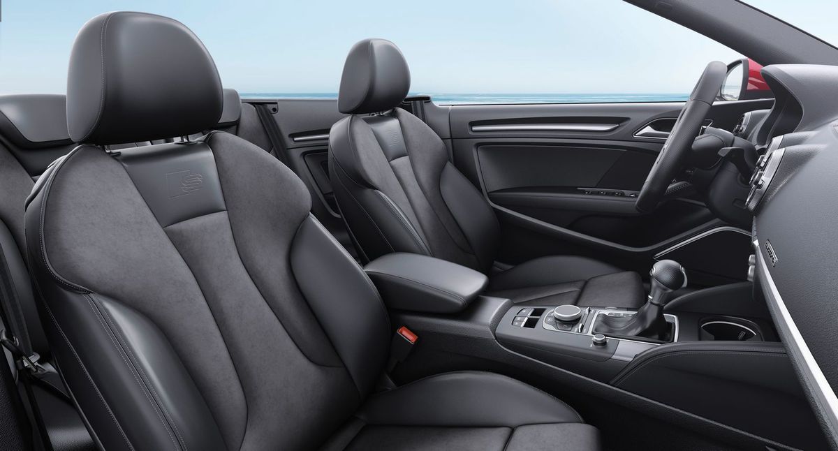 Audi A3 2016. Front seats. Cabrio, 3 generation, restyling