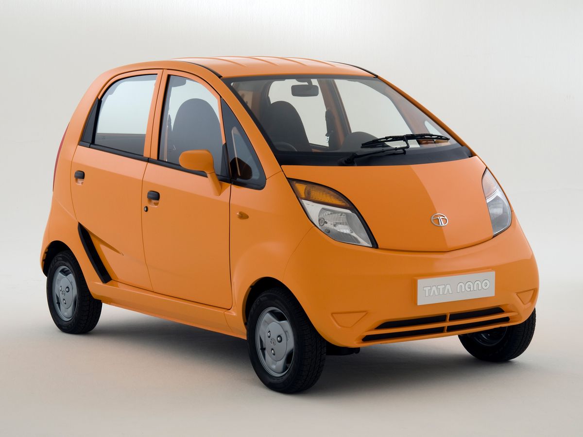 Tata Nano ‏2008. מרכב, צורה. האצ'בק 4 דלתות, 1 דור