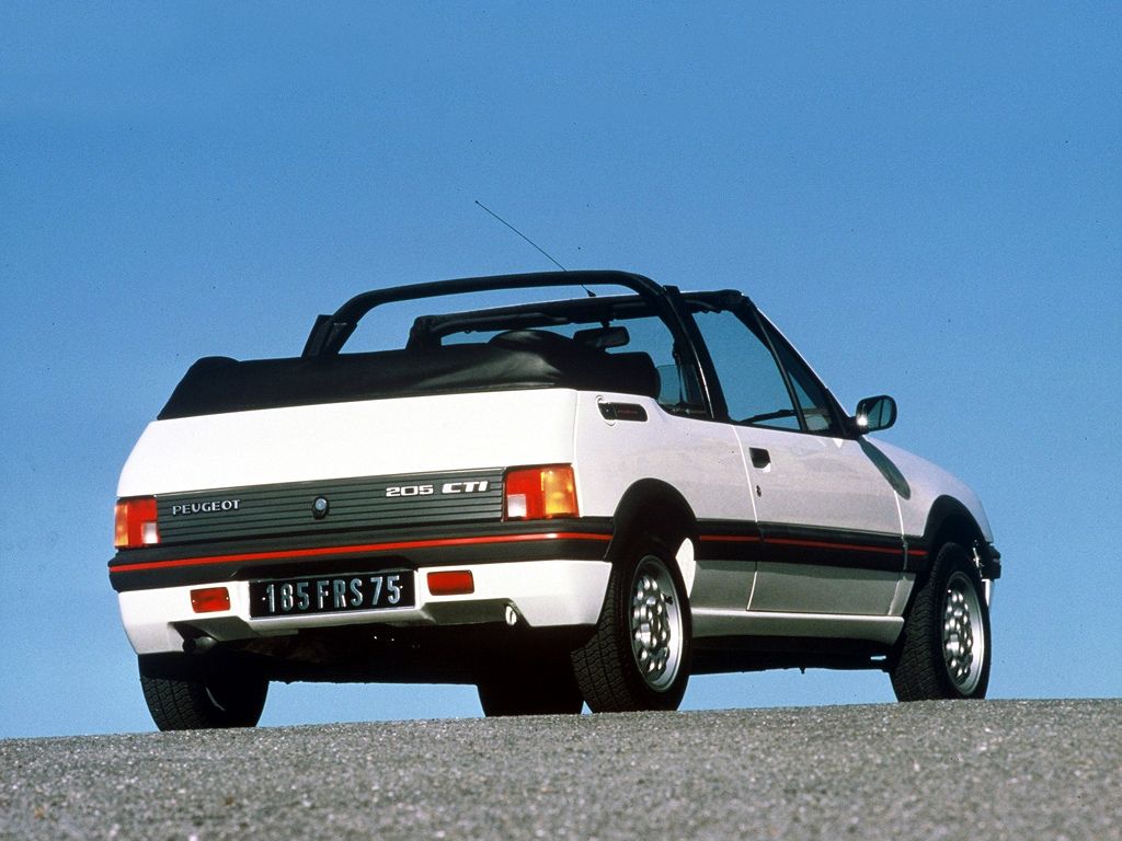 Peugeot 205 1986. Carrosserie, extérieur. Cabriolet, 1 génération