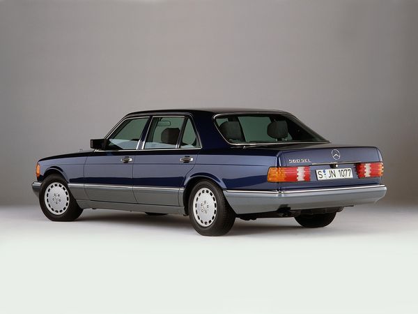 Mercedes S-Class 1985. Carrosserie, extérieur. Berline longue, 2 génération, restyling