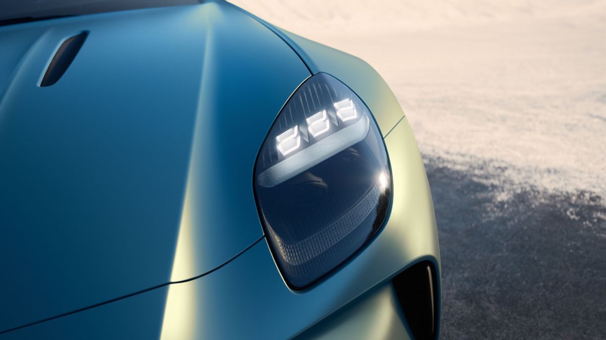 Aston Martin Vantage 2024. Передние фары. Родстер, 4 поколение, рестайлинг