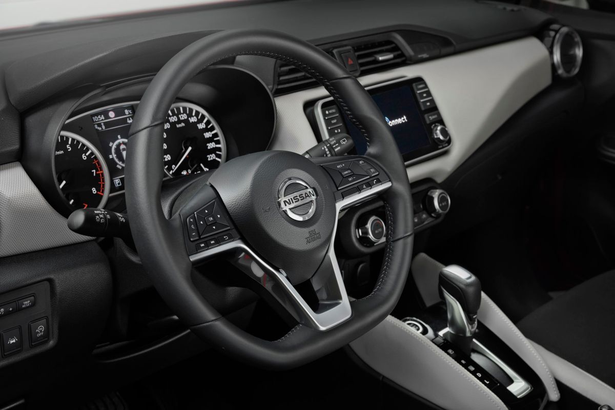 Nissan Micra 2020. Steering wheel. Mini 5-doors, 5 generation, restyling