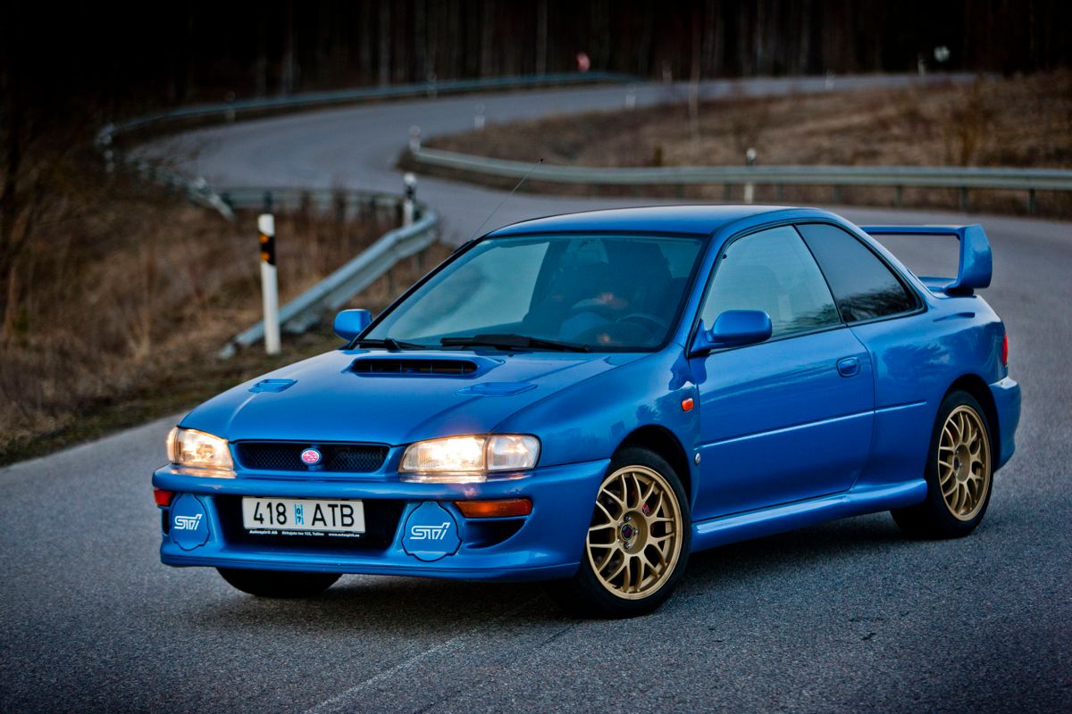 Subaru Impreza WRX 1992. Carrosserie, extérieur. Coupé, 1 génération