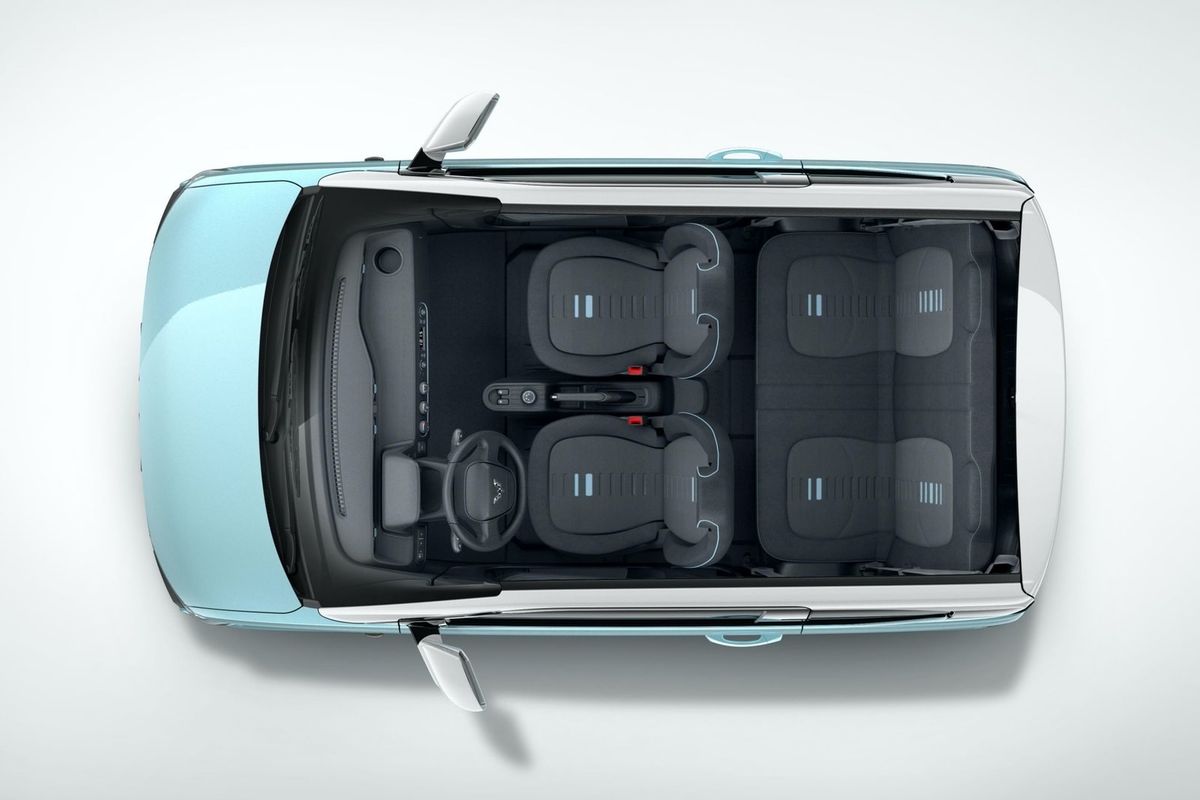 וולינג Mini EV ‏2022. מרחב פנימי, סלון הרכב. מיני 3 דלתות, 1 דור