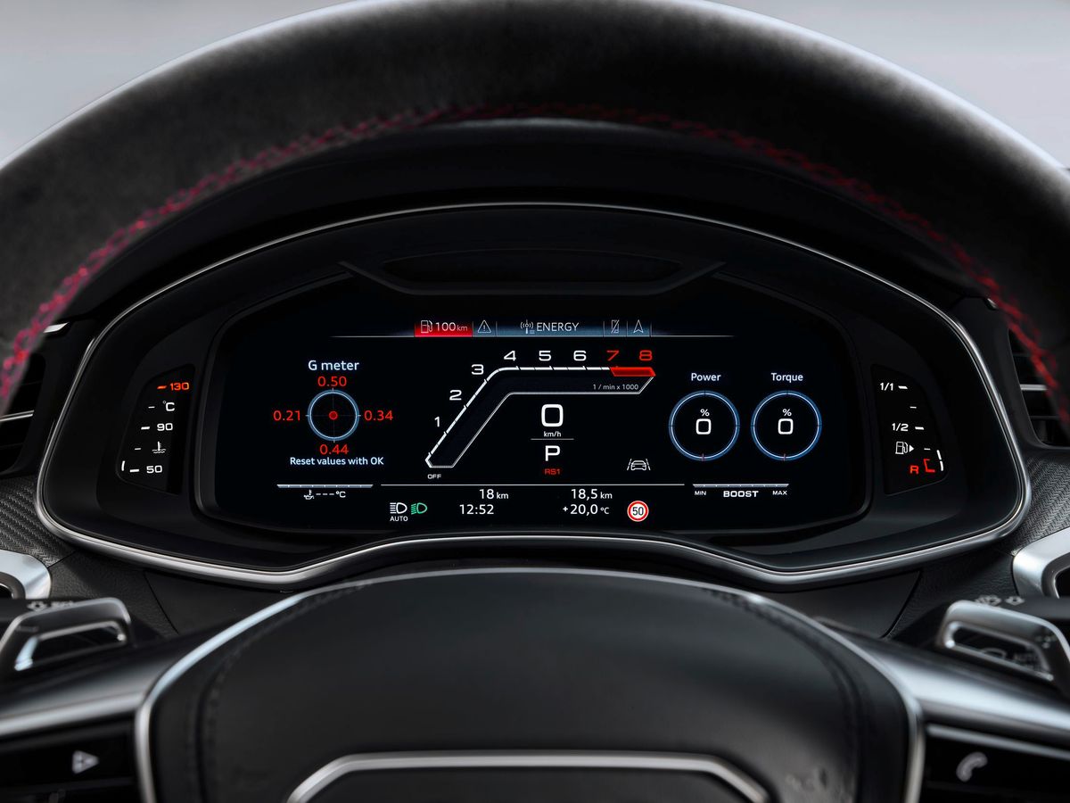 Audi RS7 2019. Dashboard. Liftback, 2 generation