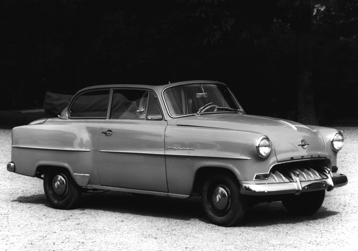 אופל אולימפיה 1953. מרכב, צורה. קבריולט, 4 דור