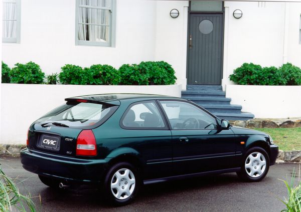Honda Civic (USA) 1998. Bodywork, Exterior. Hatchback 3-door, 6 generation, restyling