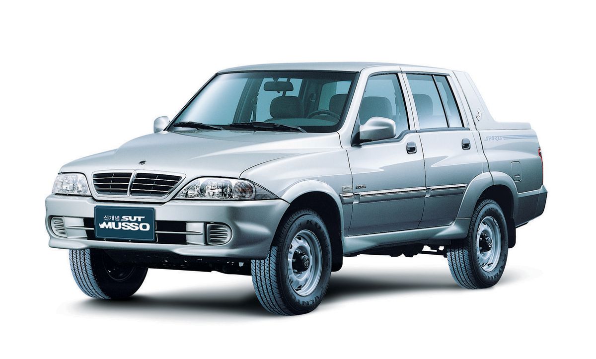 SsangYong Musso 2002. Carrosserie, extérieur. 2 pick-up, 1 génération, restyling