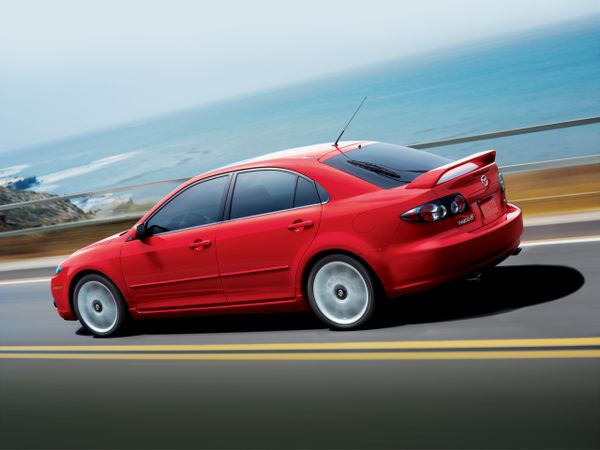 Mazda 6 2005. Carrosserie, extérieur. Liftback, 1 génération, restyling