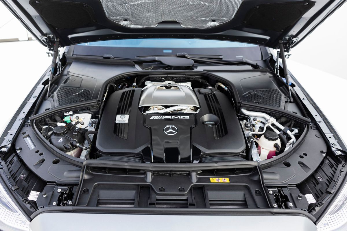 Мерседес S-Class AMG 2022. Двигатель. Седан, 4 поколение