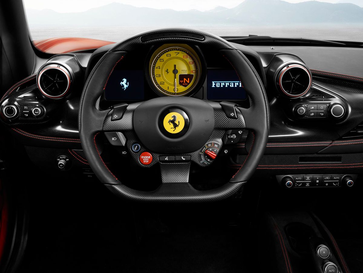 Ferrari F8 2019. Dashboard. Coupe, 1 generation