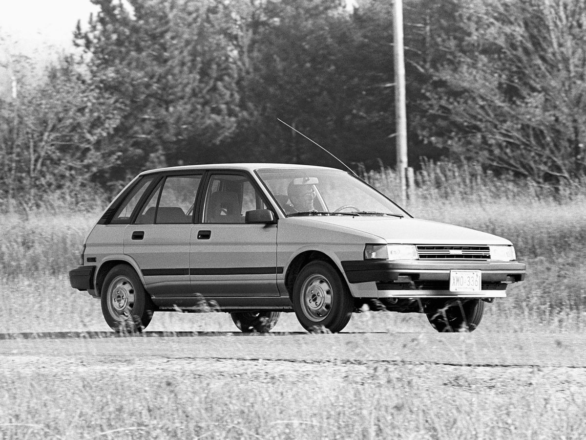 Toyota Tercel 1986. Carrosserie, extérieur. Mini 5-portes, 3 génération