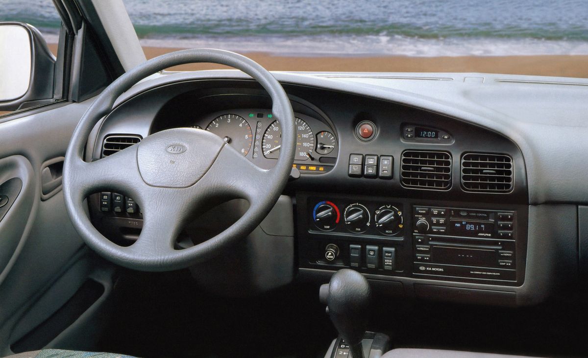 Kia Pregio 1995. Dashboard. Minivan, 1 generation