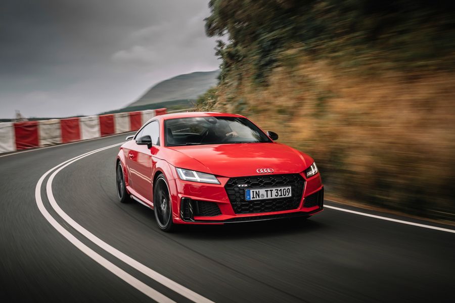Audi TTS Coupe. Third generation restyling. In production since 2018.