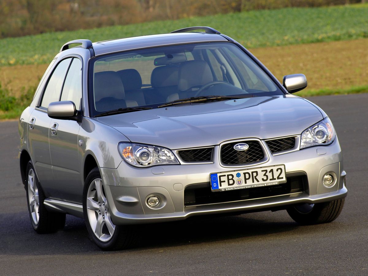 Subaru Impreza 2005. Carrosserie, extérieur. Break 5-portes, 2 génération, restyling 2