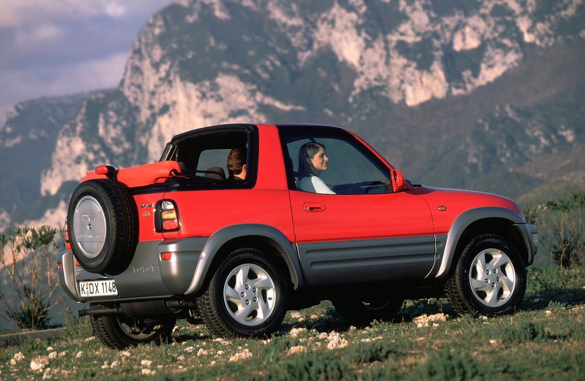 تويوتا راف4 ‏1997. الهيكل، المظهر الخارجي. SUV كشف (كابريوليت), 1 الجيل