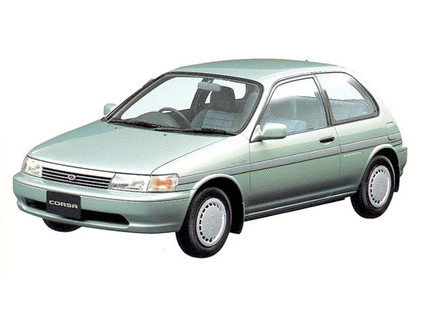 Toyota Corsa 1990. Carrosserie, extérieur. Mini 3-portes, 4 génération