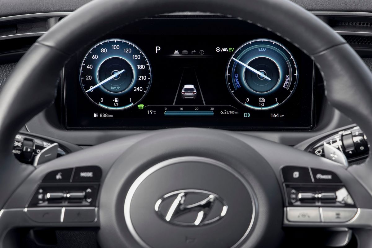 Hyundai Tucson 2020. Tableau de bord. VUS 5-portes, 4 génération