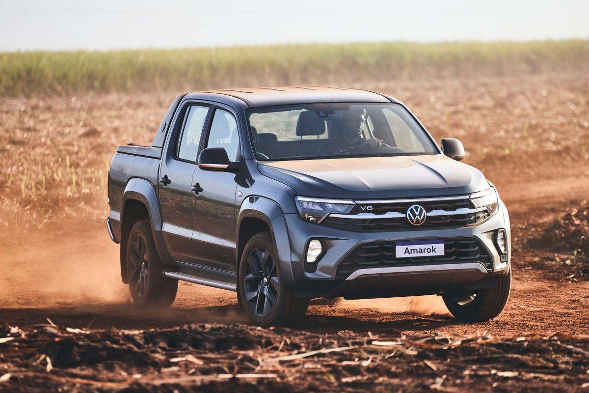 Volkswagen Amarok 2024. Кузов, экстерьер. Пикап Двойная кабина, 2 поколение, рестайлинг