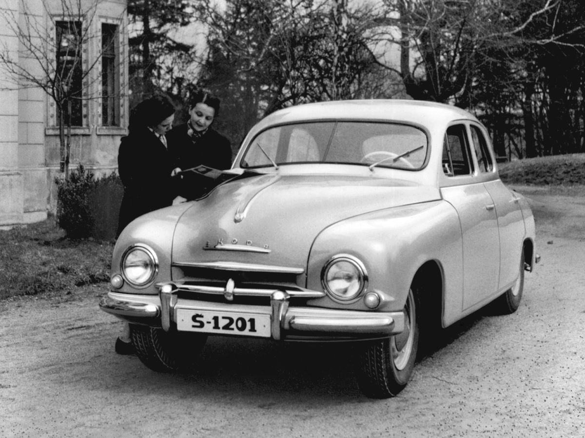 סקודה 1200 1952. מרכב, צורה. סדאן, 1 דור
