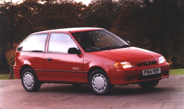 Subaru Justy 1995. Bodywork, Exterior. Mini 3-doors, 2 generation