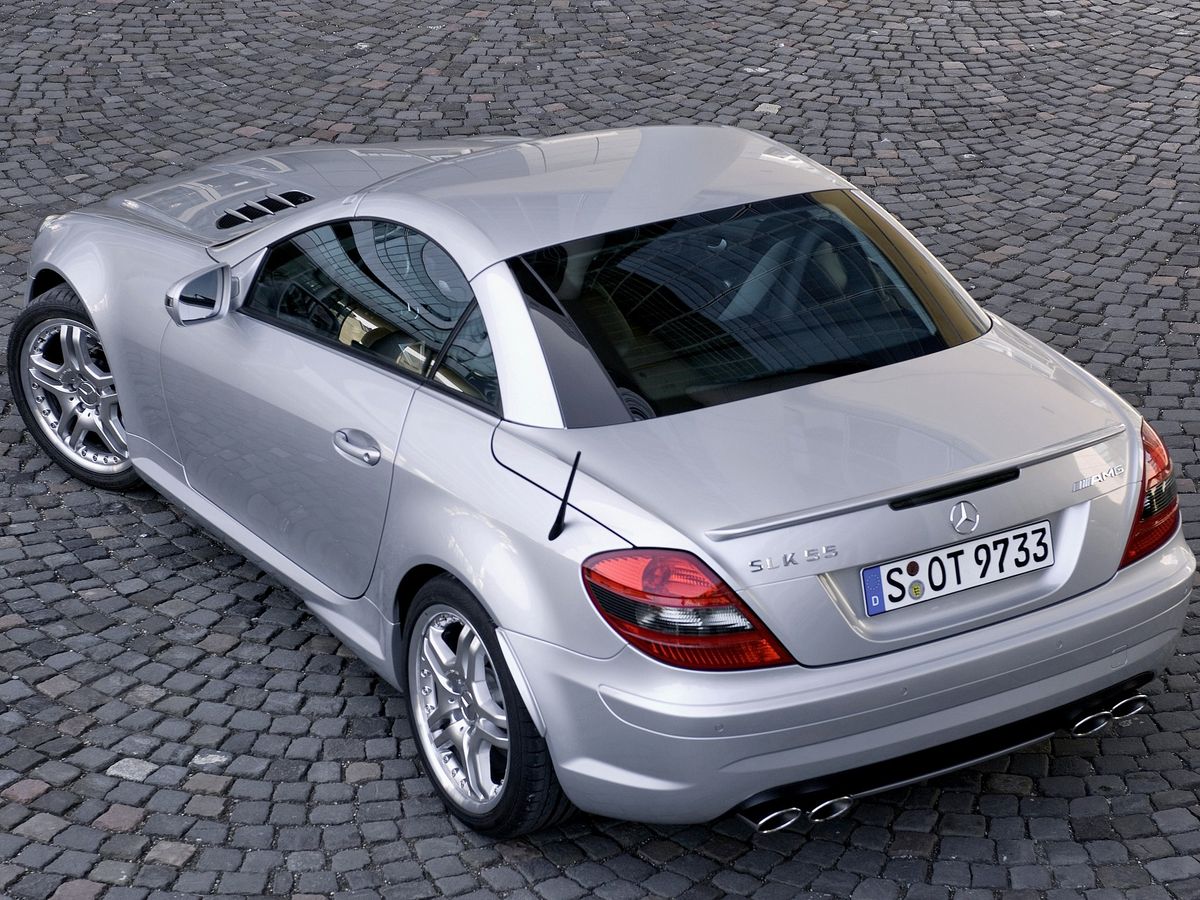 Mercedes SLK-Class AMG 2008. Bodywork, Exterior. Roadster, 2 generation, restyling