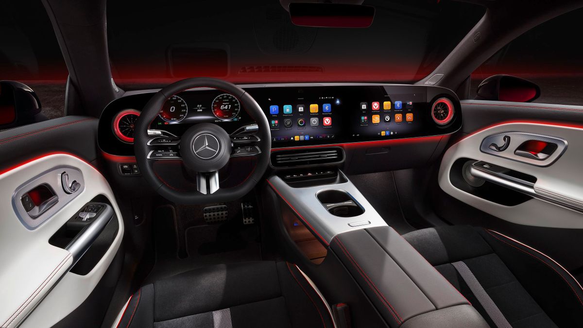 Mercedes CLA 2025. Передние сидения. Седан, 3 поколение
